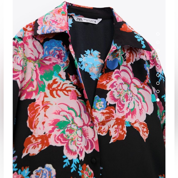 Zara Floral Print Blouse - Picture 10 of 10